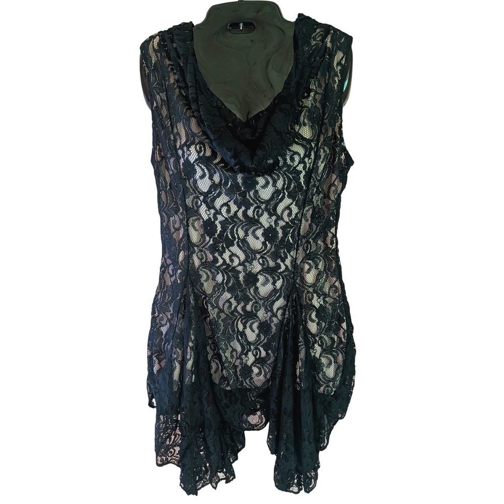 Tunic Women M Gothic Whimsigoth Romantic Asymmetrical Lace Witchy Steampunk